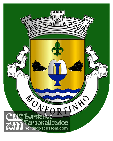Emblema Bordado Antiga Freguesia de Monfortinho (Idanha-a-Nova, Castelo Branco)