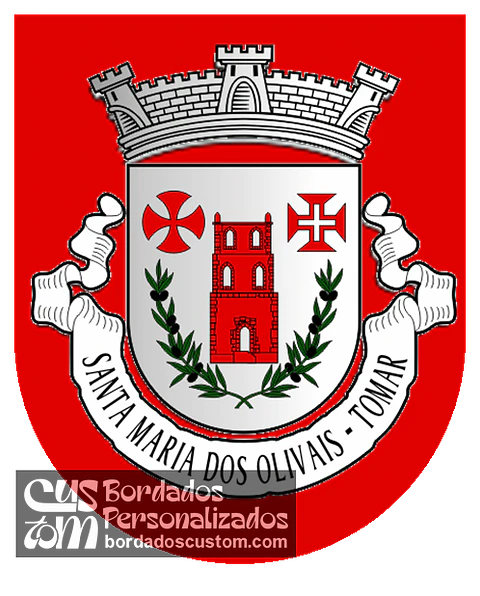 Emblema Bordado Antiga Freguesia de Santa Maria dos Olivais (Tomar, Santarém)