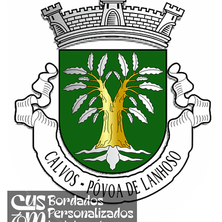 Emblema Bordado Antiga Freguesia de Calvos (Póvoa de Lanhoso, Braga) 1