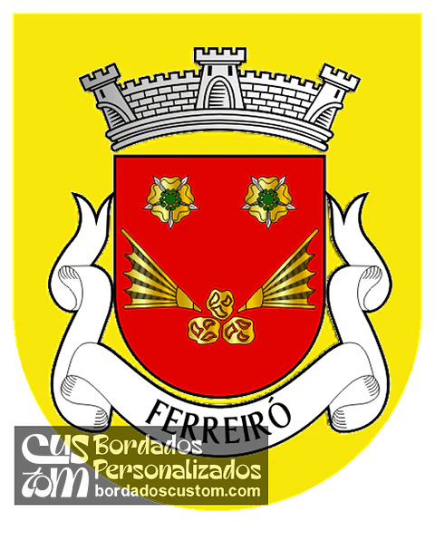 Emblema Bordado Antiga Freguesia de Ferreiró (Vila do Conde, Porto)