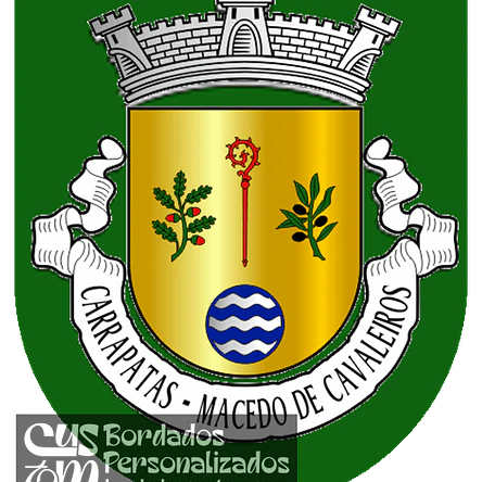 Emblema Bordado Freguesia de Carrapatas (Macedo de Cavaleiros, Bragança) 1