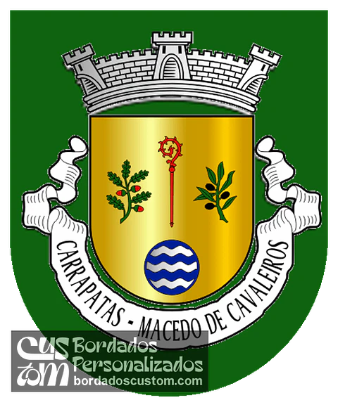 Emblema Bordado Freguesia de Carrapatas (Macedo de Cavaleiros, Bragança)