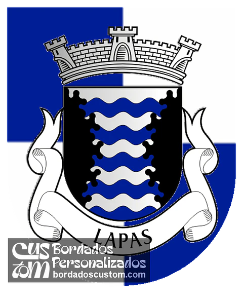 Emblema Bordado Antiga Freguesia de Lapas (Torres Novas, Santarém)
