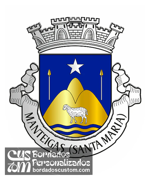 Emblema Bordado Freguesia de Manteigas (Santa Maria) (Manteigas, Guarda)