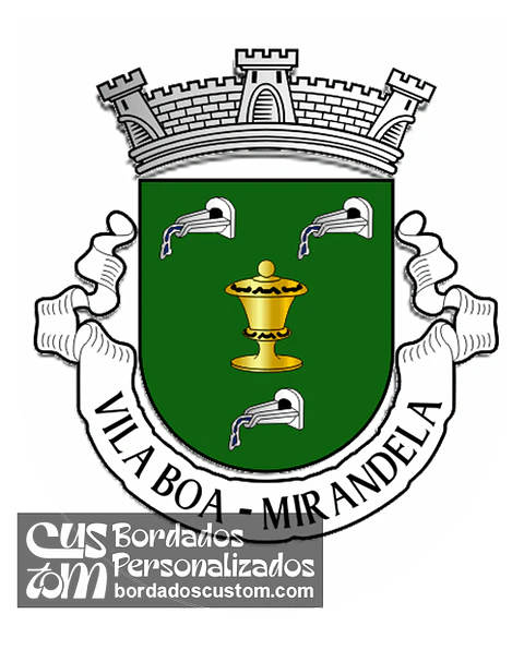Emblema Bordado Antiga Freguesia de Vila Boa (Mirandela, Bragança)