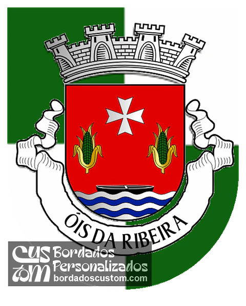 Emblema Bordado Antiga Freguesia de Óis da Ribeira (Águeda, Aveiro)