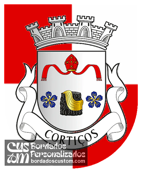 Emblema Bordado Freguesia de Cortiços (Macedo de Cavaleiros, Bragança)