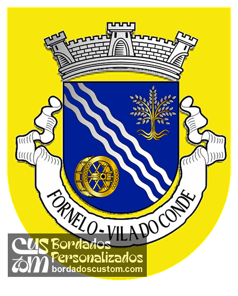 Emblema Bordado Antiga Freguesia de Fornelo (Vila do Conde, Porto)