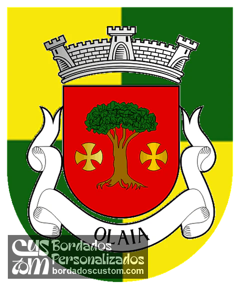 Emblema Bordado Antiga Freguesia de Olaia (Torres Novas, Santarém)