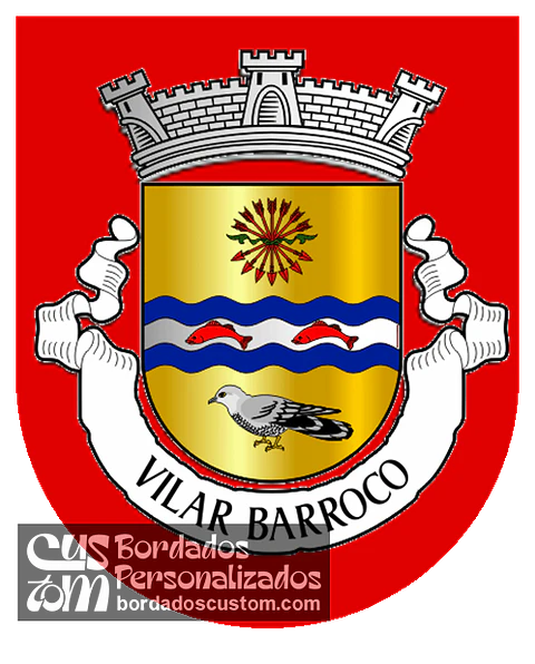 Emblema Bordado Antiga Freguesia de Vilar Barroco (Oleiros, Castelo Branco)