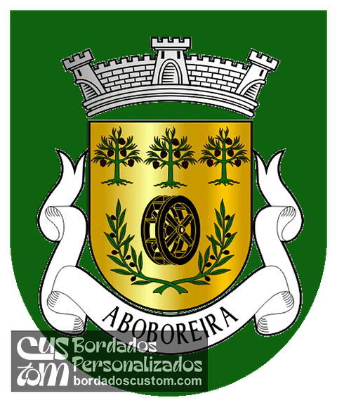 Emblema Bordado Antiga Freguesia de Aboboreira (Mação, Santarém)
