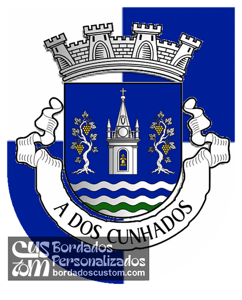 Emblema Bordado Antiga Freguesia de A dos Cunhados (Torres Vedras, Lisboa)