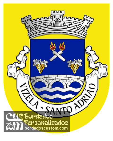 Emblema Bordado Freguesia de Vizela (Santo Adrião) (Vizela, Braga)