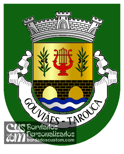 Emblema Bordado Antiga Freguesia de Gouviães (Tarouca, Viseu)