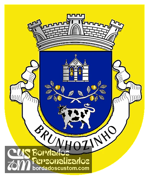 Emblema Bordado Antiga Freguesia de Brunhozinho (Mogadouro, Bragança)