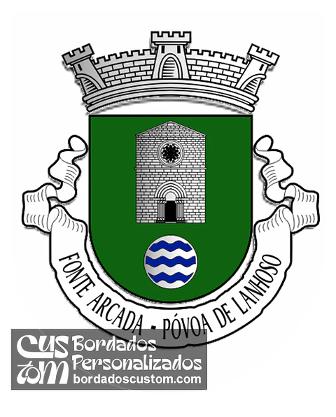 Emblema Bordado Antiga Freguesia de Fonte Arcada (Póvoa de Lanhoso, Braga)