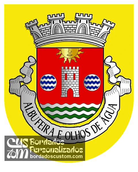 Emblema Bordado Freguesia de Albufeira e Olhos de Água (Albufeira, Faro)