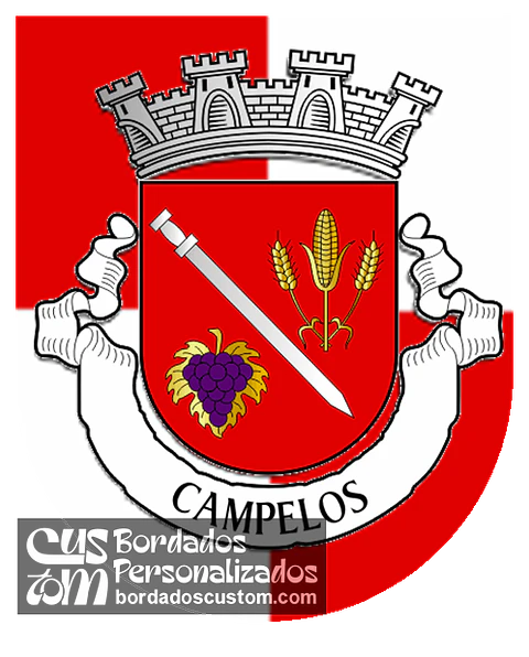 Emblema Bordado Antiga Freguesia de Campelos (Torres Vedras, Lisboa)