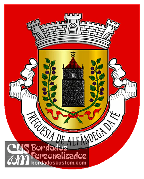 Emblema Bordado Freguesia de Alfândega da Fé (Alfândega da Fé, Bragança)