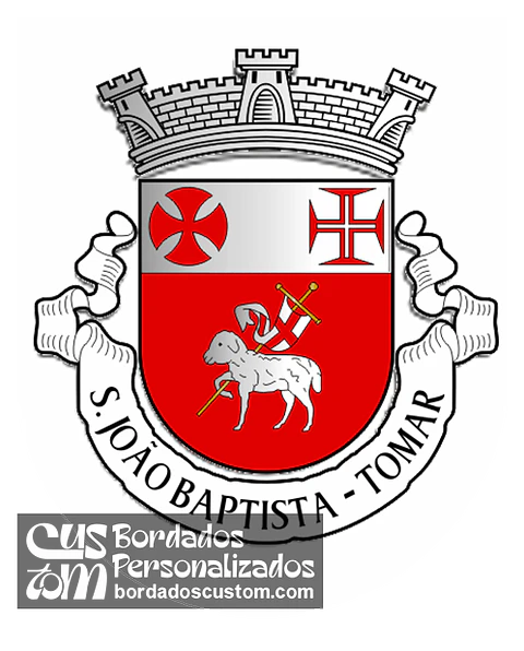 Emblema Bordado Antiga Freguesia de Tomar (São João Baptista) (Tomar, Santarém)