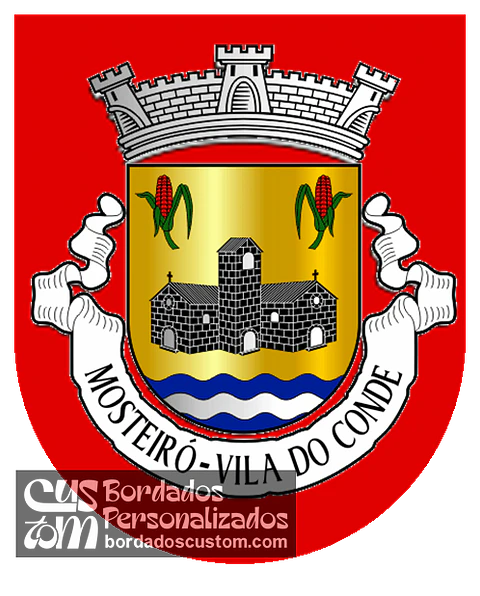 Emblema Bordado Antiga Freguesia de Mosteiró (Vila do Conde, Porto)
