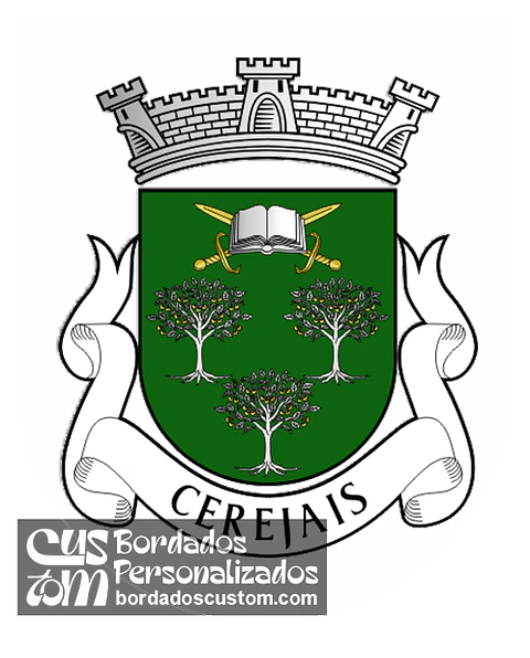 Emblema Bordado Freguesia de Cerejais (Alfândega da Fé, Bragança)