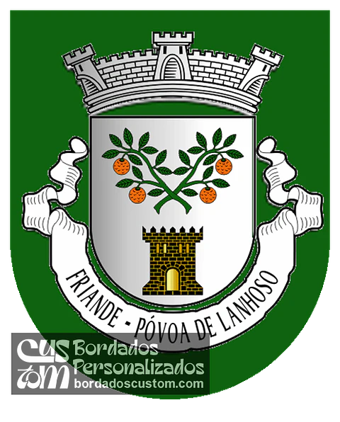 Emblema Bordado Antiga Freguesia de Friande (Póvoa de Lanhoso, Braga)