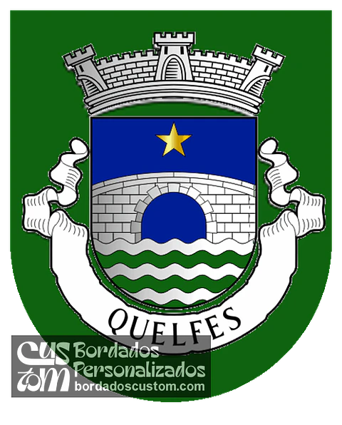Emblema Bordado Freguesia de Quelfes (Olhão, Faro)