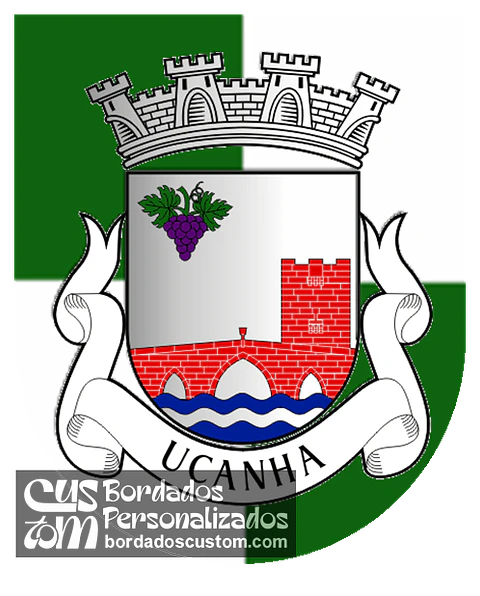 Emblema Bordado Antiga Freguesia de Ucanha (Tarouca, Viseu)