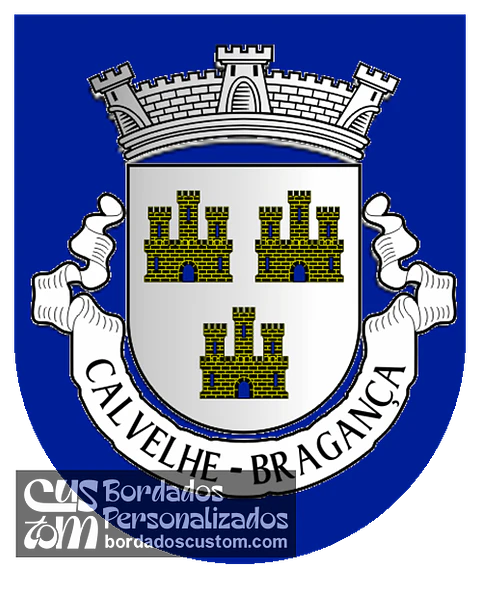Emblema Bordado Antiga Freguesia de Calvelhe (Bragança, Bragança)