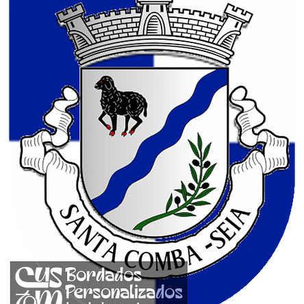 Emblema Bordado Freguesia de Santa Comba (Seia, Guarda) 1