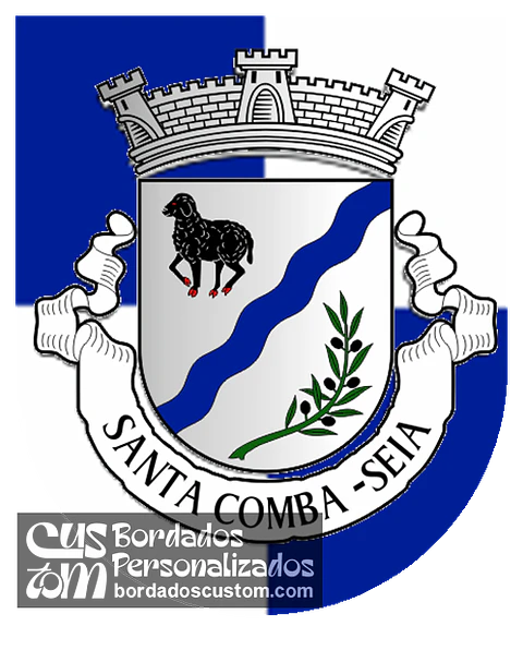 Emblema Bordado Freguesia de Santa Comba (Seia, Guarda)