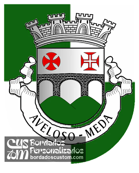 Emblema Bordado Freguesia de Aveloso (Mêda, Guarda)