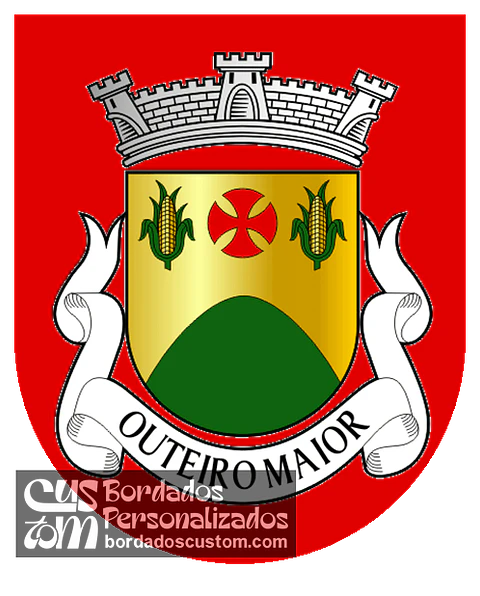 Emblema Bordado Antiga Freguesia de Outeiro Maior (Vila do Conde, Porto)