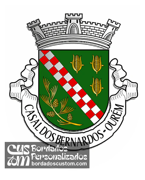 Emblema Bordado Antiga Freguesia de Casal dos Bernardos (Ourém, Santarém)