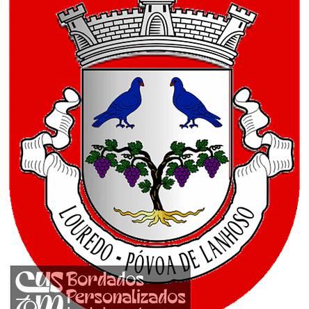 Emblema Bordado Antiga Freguesia de Louredo (Póvoa de Lanhoso, Braga) 1