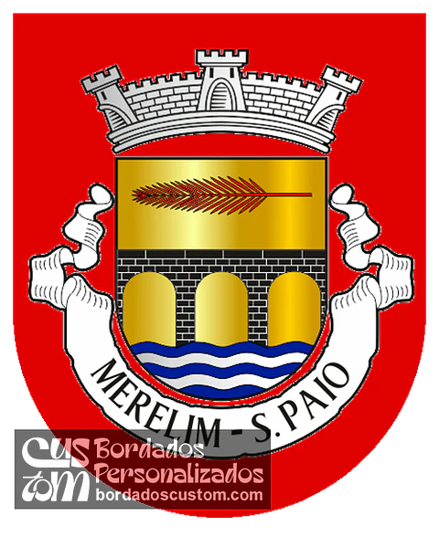 Emblema Bordado Antiga Freguesia de Merelim (São Paio) (Braga, Braga)