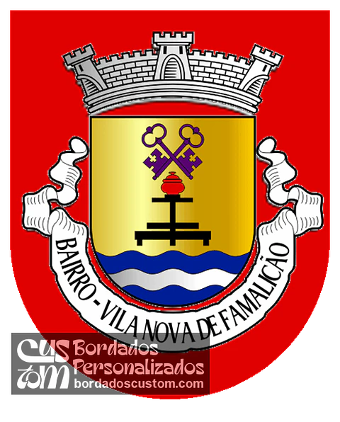Emblema Bordado Freguesia de Bairro (Vila Nova de Famalicão, Braga)