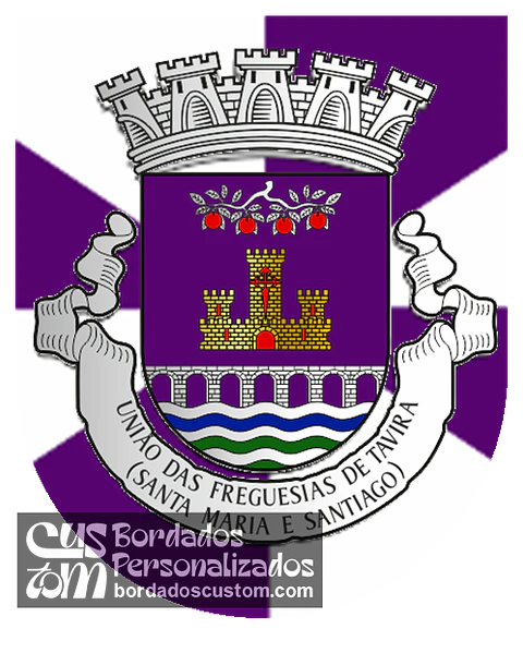 Emblema Bordado Freguesia de Tavira (Santa Maria e Santiago) (Tavira, Faro)