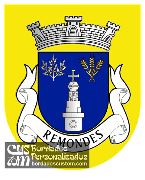 Emblema Bordado Antiga Freguesia de Remondes (Mogadouro, Bragança)