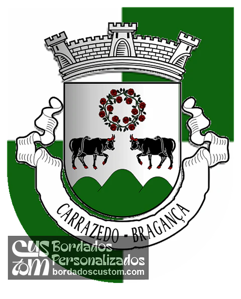 Emblema Bordado Antiga Freguesia de Carrazedo (Bragança, Bragança)