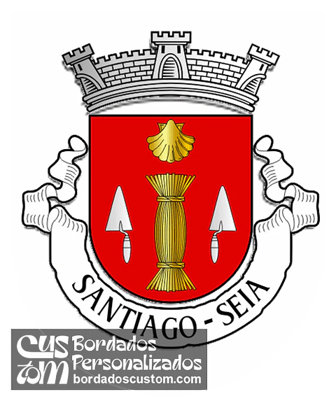 Emblema Bordado Freguesia de Santiago (Seia, Guarda)