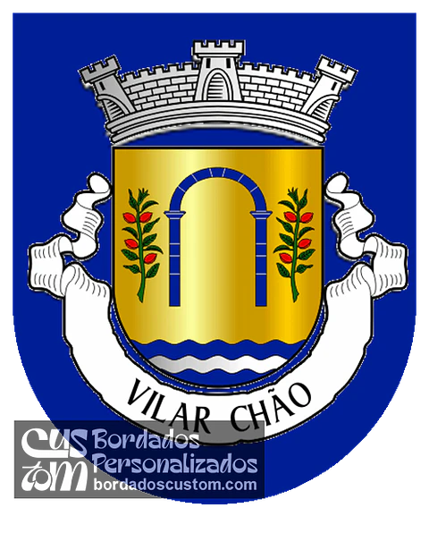 Emblema Bordado Freguesia de Vilar Chão (Alfândega da Fé, Bragança)