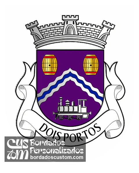 Emblema Bordado Antiga Freguesia de Dois Portos (Torres Vedras, Lisboa)