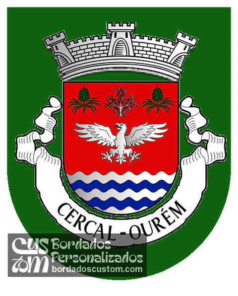 Emblema Bordado Antiga Freguesia de Cercal (Ourém, Santarém)