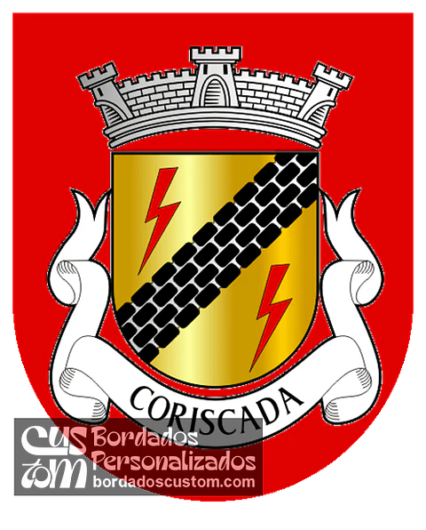 Emblema Bordado Freguesia de Coriscada (Mêda, Guarda)