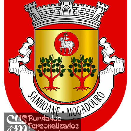 Emblema Bordado Antiga Freguesia de Sanhoane (Mogadouro, Bragança) 1