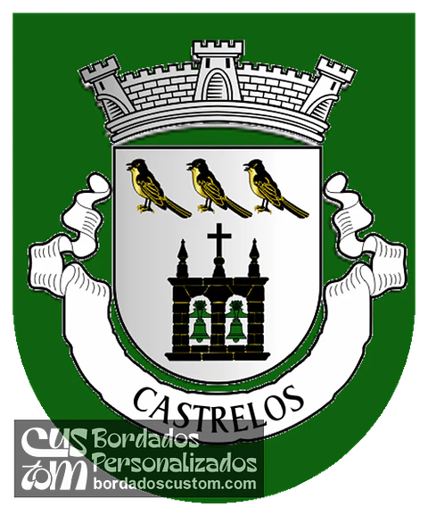 Emblema Bordado Antiga Freguesia de Castrelos (Bragança, Bragança)