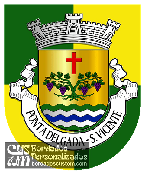 Emblema Bordado Freguesia de Ponta Delgada (São Vicente, Madeira)
