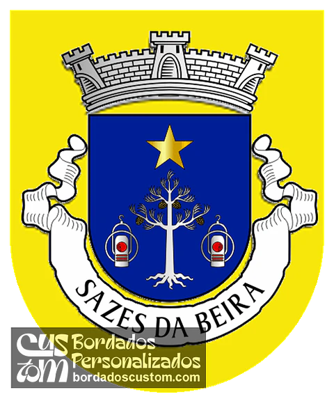 Emblema Bordado Freguesia de Sazes da Beira (Seia, Guarda)